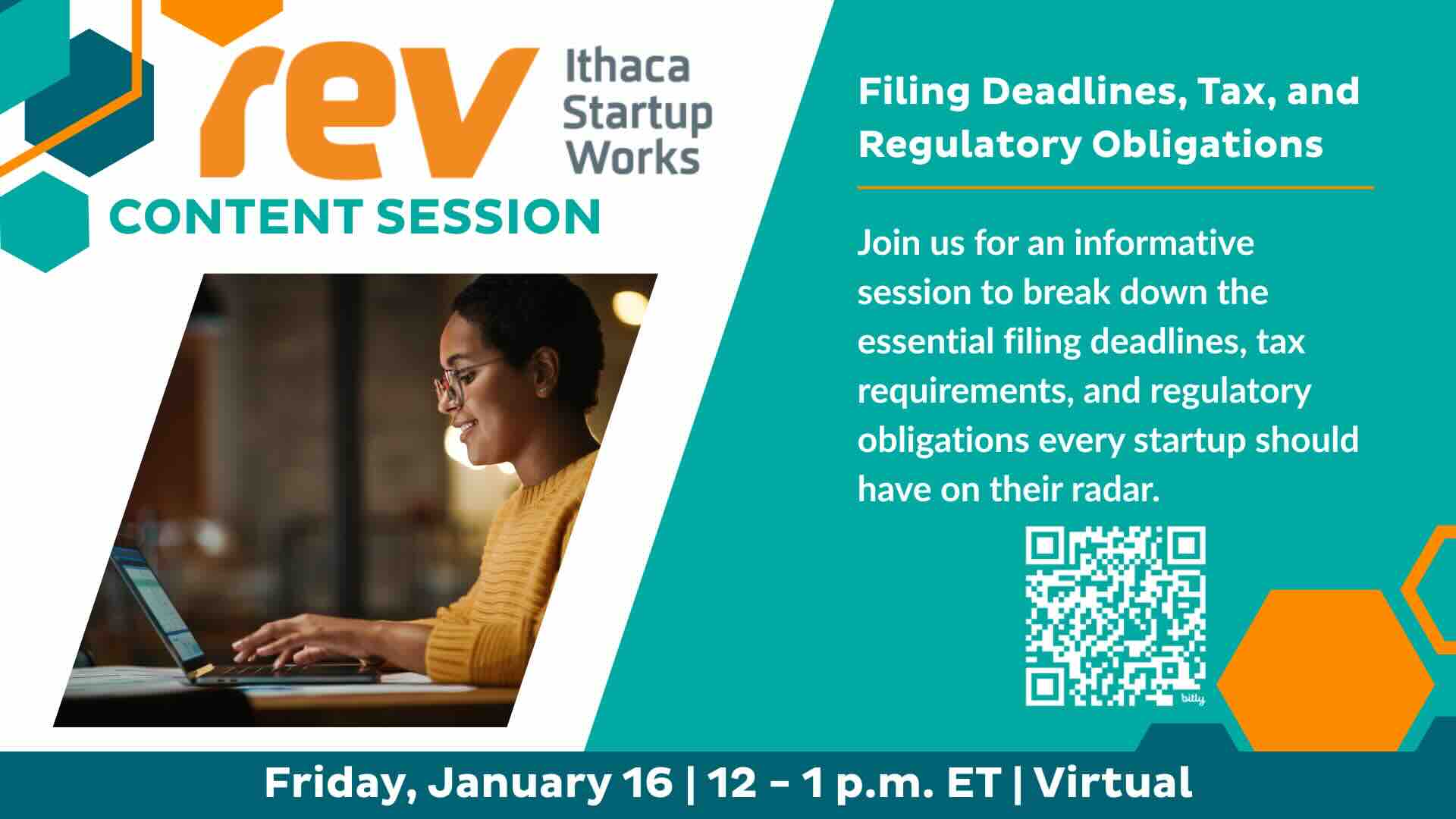 African-American woman wearing a yellow sweater and glasses typing on a laptop