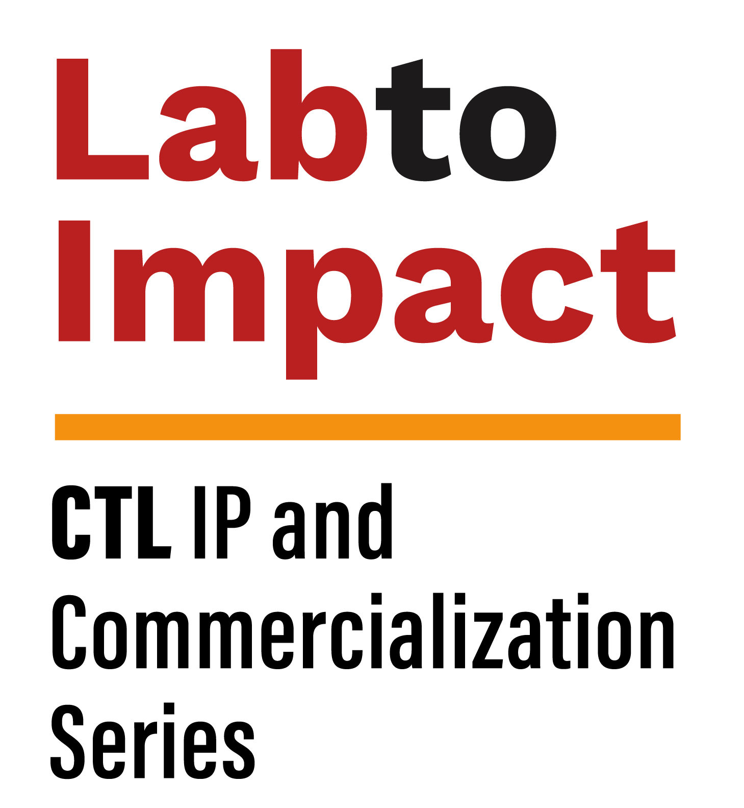 Lab to Impact logo with the two words "Lab" and "Impact" in Cornell red color
