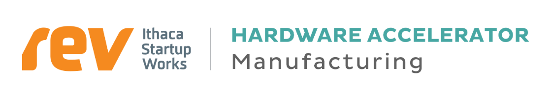 Logo with "Rev" in orange and "Hardware Accelerator" in all caps and light green