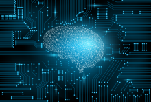 concept illustration of circuits and brain