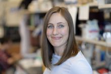 Dr. Ashley Laughney Caucasian woman with long straight brunette hair