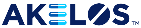 Akelos logo with blue letters