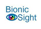 Bionic Sight logo with light blue words and a colorful eye ball 